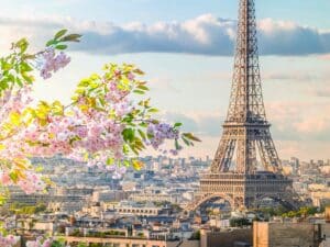 eiffel tower paris spring blossoms – Your Paris Tickets